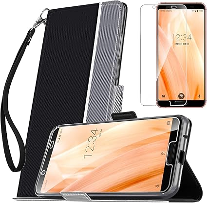 Amazon Co Jp 液晶ガラスフィルムとストラップ付き Pysea Aquos Sense3 ケース Sense3 Lite Sh Rm12 ケース Sense3 Basic Shv48ケース Android One S7 ケース Sh 02m Shv45 Sh Rm12 対応 アクオスセンス3 Lite手帳型ケース Tpuとpu製 横置きスタンド機能 耐衝撃