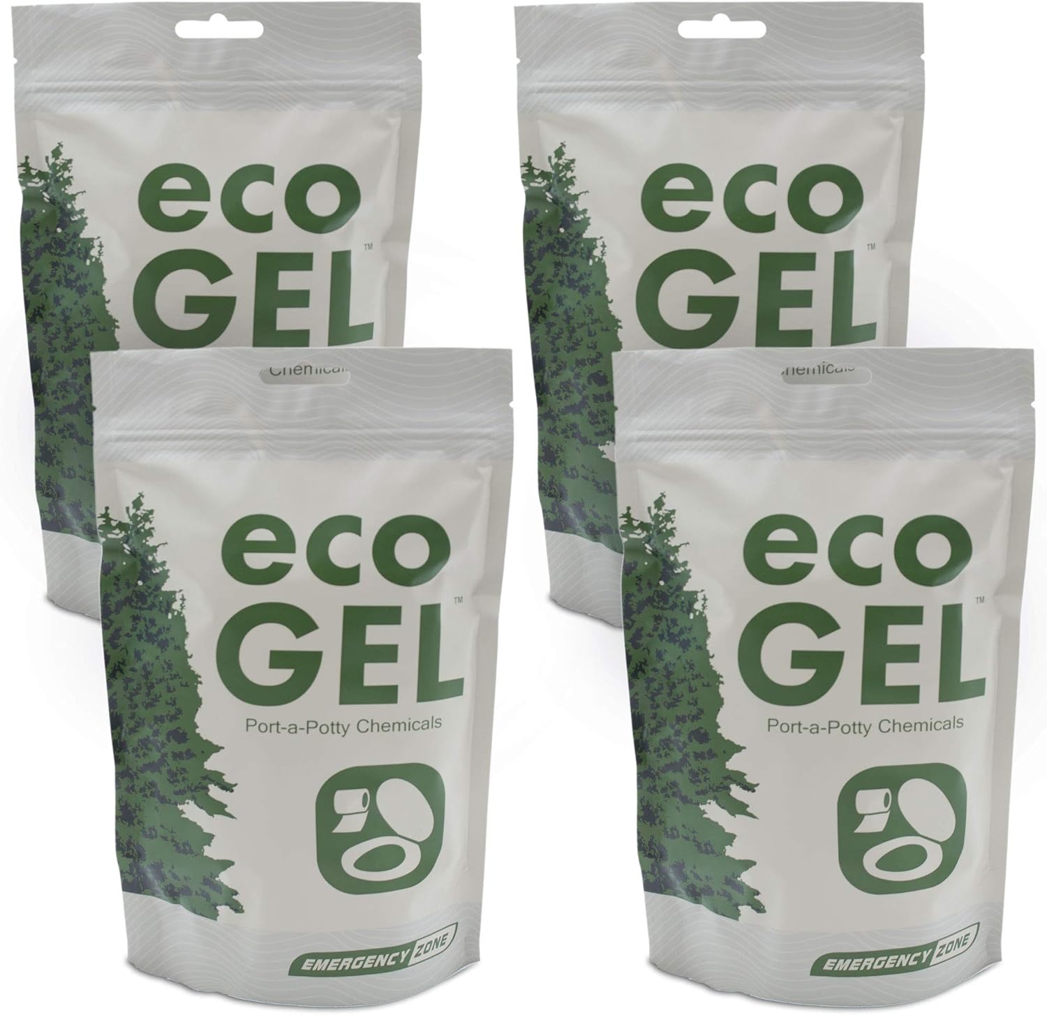 Eco Gel Port-A-Potty and Emergency Toilet Chemicals, Eco-Friendly Liquid Waste Gelling and Deodorizing Powder. Single Pack : Sports & Outdoors