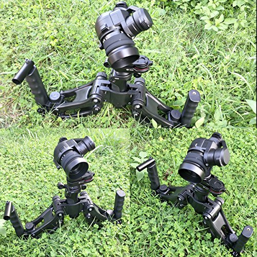 STARTRC Ronin S Z Axis Flexiable Damping Spring Dual Handle Grip Bracket for Ronin S,MOZA Air 2, ZHIYUN Crane 2/Plus/V2 FEIYU AK2000/4000 and More 3 Axis Gimbal Stabilizer