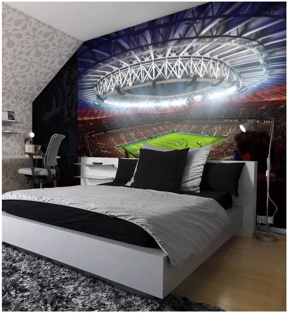 Wallpaper Football Stadium Pitch Sport Photo Bedroom Living Room Tv Sofa Background Wall Decoration Mural,300Cmx210Cm