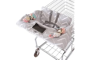 Travel Bug Baby and Toddler Shopping Cart Cover & High Chair Cover - Chevron