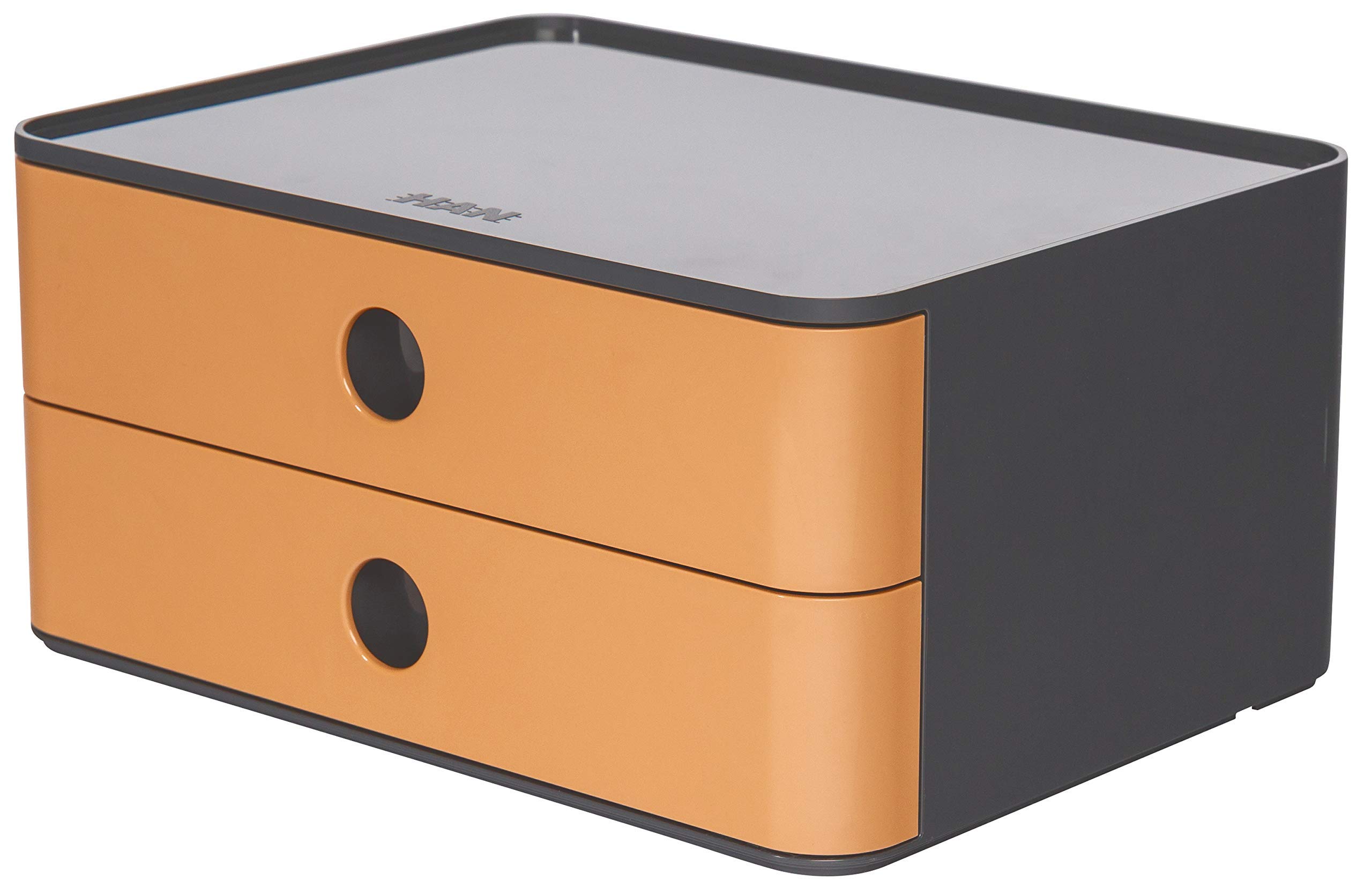 Han 1120-83 ALLISON SMART-BOX, designer drawer box, stackable with 2 drawers, Caramel Brown