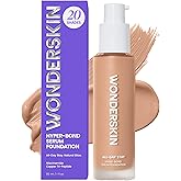 Wonderskin Hyper Bond All-Day Stay Serum Foundation – Waterproof, Transfer-Proof, 24HR Longwear Face Makeup with Niacinamide & Hyaluronic Acid – Lightweight, Natural Finish (Allure)