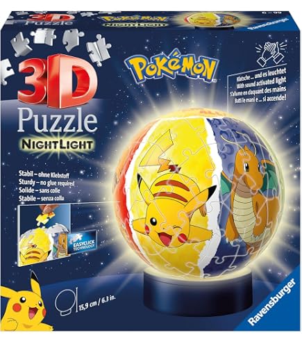 Ravensburger - Puzzle 3D Pokémon Master Ball Viola, 54 Pezzi, 6+ Anni | Puzzle 3D Pokémon Master Ball viola da 54 pezzi, gioco creativo e divertente per bambini dai 6 anni, ideale Ravensburger - Puzzle 3D Pokémon Master Ball Viola, 54 Pezzi, 6+ Anni | Puzzle 3D Pokémon Master Ball viola da 54 pezzi, gioco creativo e divertente per bambini dai 6 anni, ideale