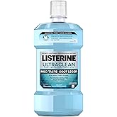 Listerine Ultraclean Mouthwash, alcohol free, gum protection for healthier gums, cool mint, 1L