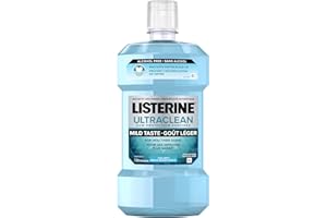Listerine Ultraclean Mouthwash, alcohol free, gum protection for healthier gums, cool mint, 1L
