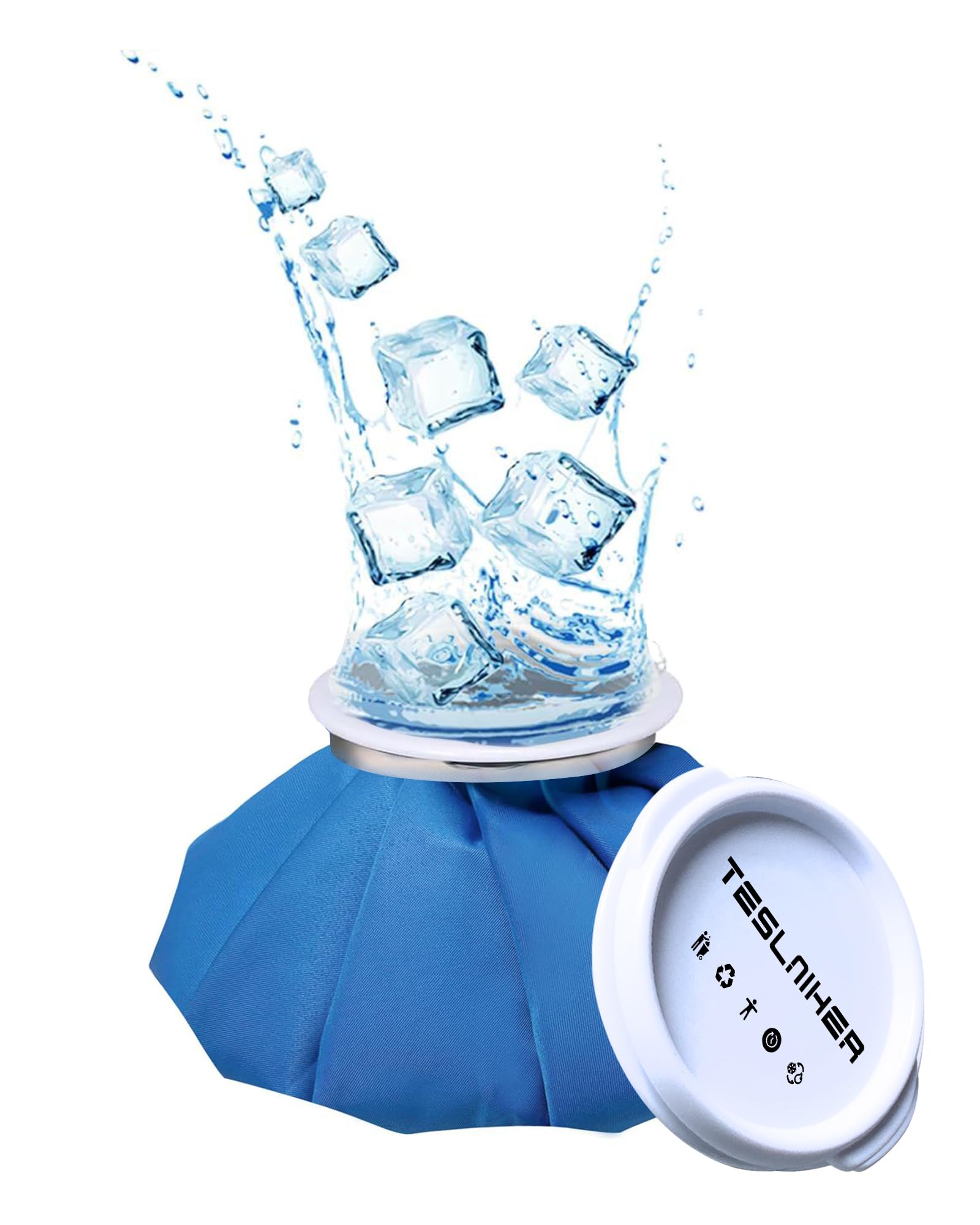 Photo 1 of ????? Ice Pack for Injuries Reusable, ???? Ice Bags ???? Hot Water Bag for Pain Relief, Hot & Cold Therapy Ice Bag, No-Leak Elastic Breathable Ice Cold Pack, Size 6"