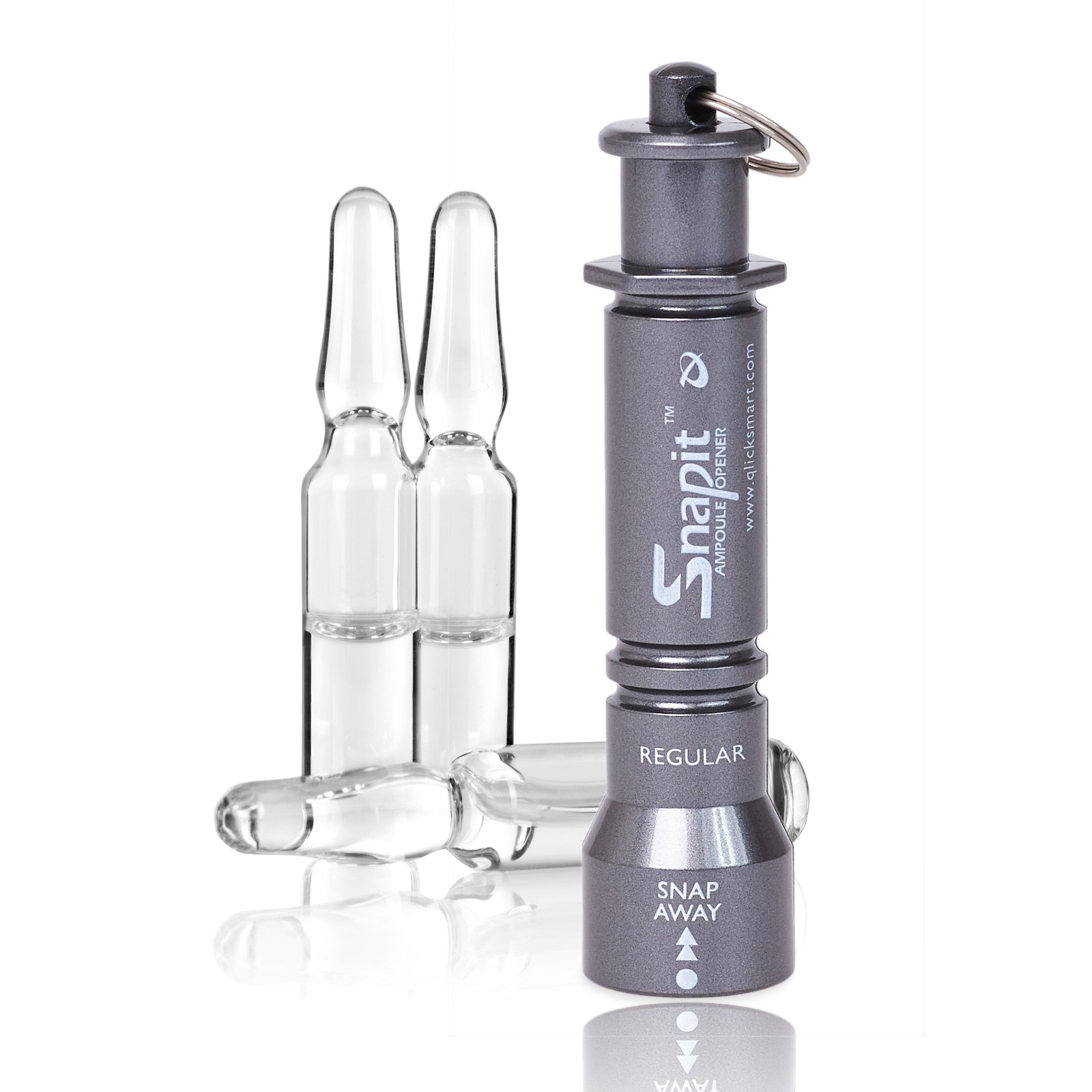 SnapIT Ampoule Opener for Glass Ampoules 1-15 ml (Plastic, Grey)