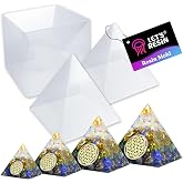 LET'S RESIN Pyramid Molds for Resin,Large Silicone Pyramid Molds,Silicone Resin Molds for DIY Memorial Gifts, Jewelry,Great for Paperweight, Home Decoration(Height:15cm/5.9inch)