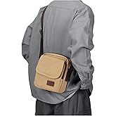 Small Crossbody Bag for Men,Canvas Messenger Shoulder Bags Crossbody Satchel Bag Men's Side Bags Over the Shoulder Purse