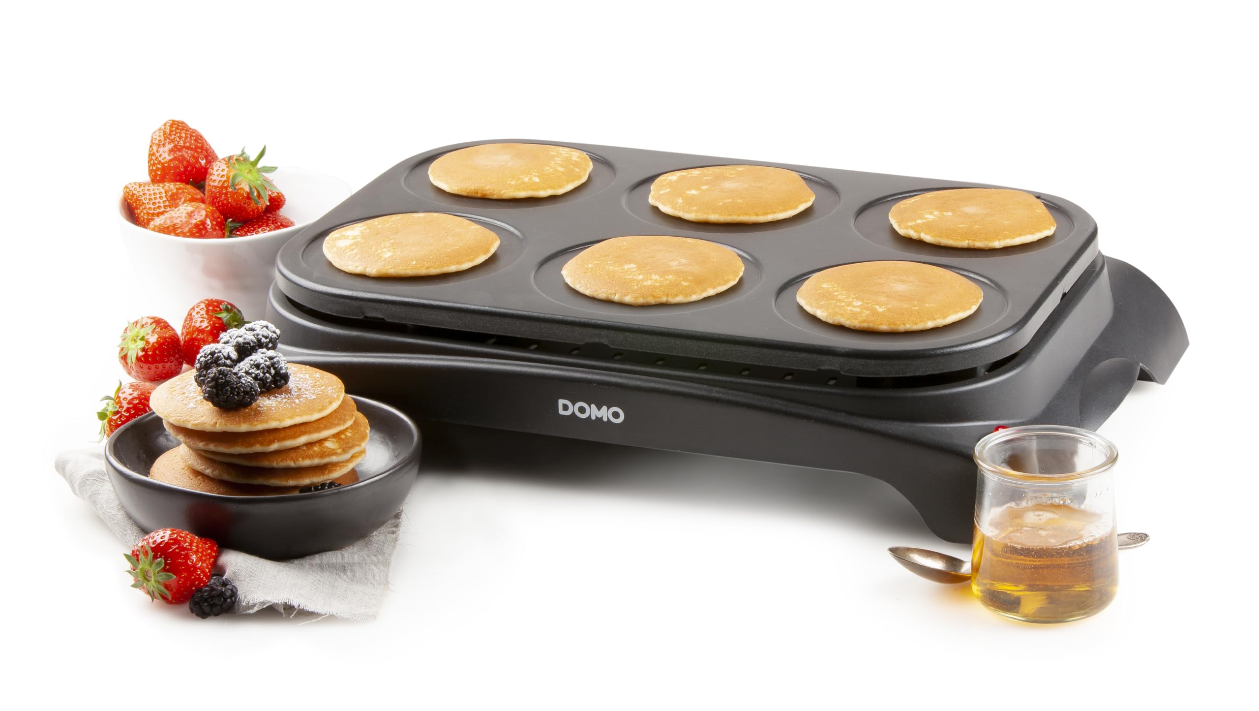 Domo DO8709P Pancake Maker, 1000 W, Black
