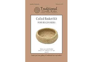 Traditional Craft Kits Coiled Basket Kit for Beginners