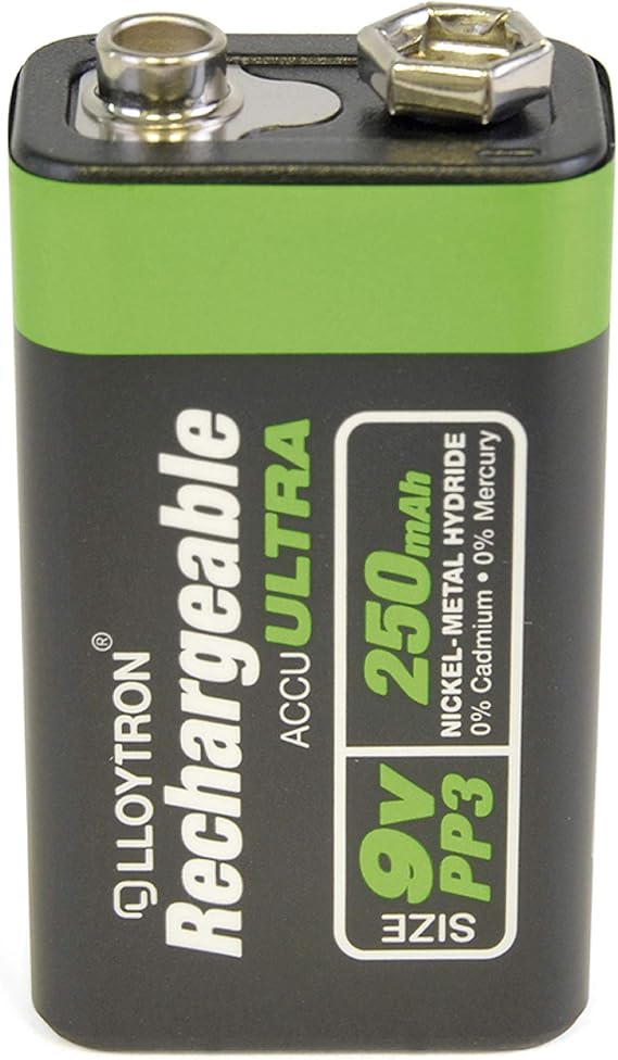 LLOYTRON NiMH Rechargeable AccuUltra Battery 9V Size Amazon.co.uk