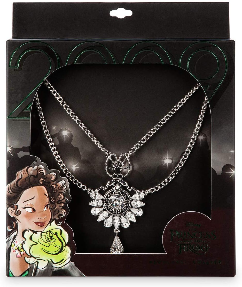 Amazon ディズニー デザイナーコレクション プレミアシリーズ プリンセスと魔法のキス ティアナ ネックレス Usディズニーストア 並行輸入品 グッズ 雑貨 アクセサリー ネックレス おもちゃ