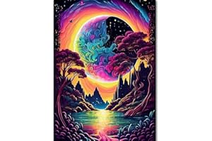 KICHANG Colored Tree Diamond Painting Diamond Art,5D Diamond Painting Kits,DIY Diamond Painting Kits for Adults,Round Full Drill Diamonds Diamond Dots Diamond Art Kits for Home Decor Gift-12x16in