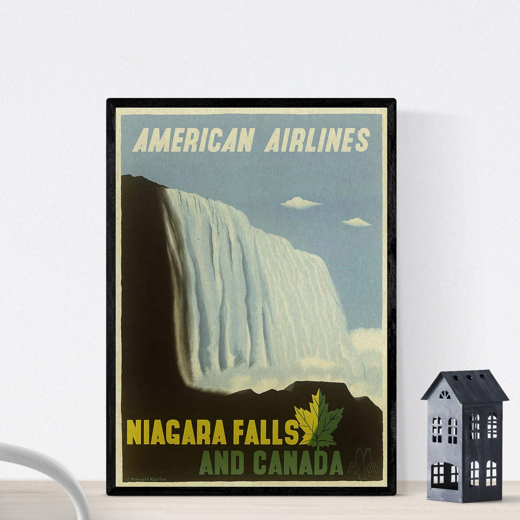 Nacnic Vintage Poster Vintage Poster America. Niagara Falls. A4 size