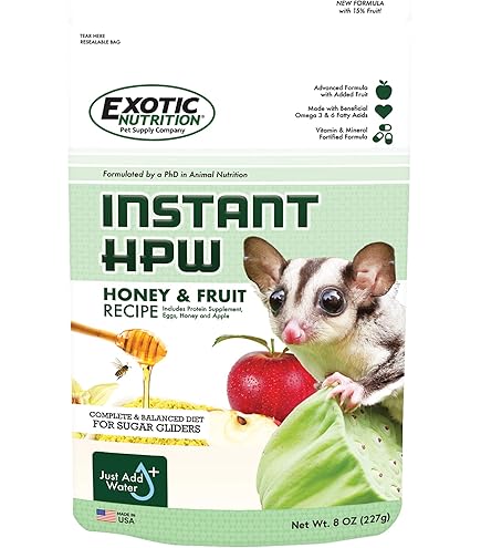 Exotic Nutrition Sugar Glider Complete Deluxe Food Starter Package