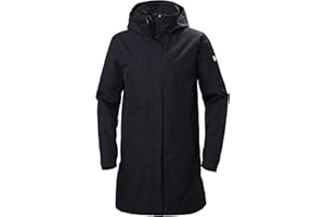Helly-Hansen Womens Aden Insulated Waterproof Windproof Breathable Long Length Packable Hood Rain Coat Jacket