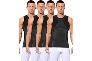 Casey Kevin Gynecomastia Compression Shirt Men, Body Shaper Slimming Undershirts Tummy Control Compression Tank Top Shapewear