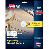 Amazon.com: Avery 5293 Round Labels, 1-2/3