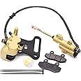 Hydraulic Rear Disc Brake Caliper Caliper Compatible with 70cc 90cc 110cc 125cc 140cc 150cc SSR Baja apollo Taotao Coolster Roketa SDG 107 Pitster Pro Atomik Sikk Chinese Pit Dirt Bike(12mm)