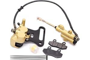 INGOULUT Hydraulic Rear Disc Brake Caliper Caliper Compatible with 70cc 90cc 110cc 125cc 140cc 150cc SSR Baja apollo Taotao Coolster Roketa SDG 107 Pitster Pro Atomik Sikk Chinese Pit Dirt Bike(12mm)