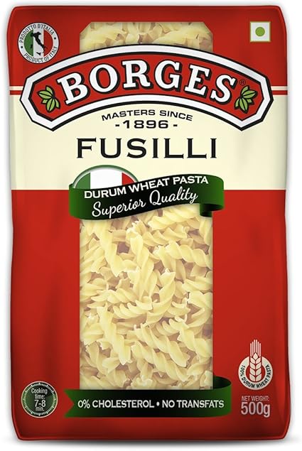 Borges Fusilli Durum Wheat Pasta, 500g