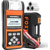 FOXWELL BT780 Car Battery Tester with Printer, 12V 24V Alternator Analyzer | 100-2000CCA Car Battery Health SOC SOH Test, Cranking Starter &amp; Charging System Diagnosis for Trucks, RVs, Marine &amp; Fleet