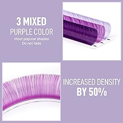 Colored Lash Extensions .07 D 15mm Easy Fan Lash