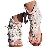 XBKOJBA Tassel Sandals for Women - 2026 Bohemian Gladiator Fringe Casual Flip Flops Flat Clip Toe Ankle Boots Beach Sandals T-Strap Open-Toe Beach Sandals