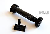 GTV 4x Kitchen Cabinet Plinth Feet Legs 150mm Black Carcase Unit Leg + 2 Clips view 2