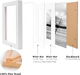 EGOFINE 7x5 Picture Frames Set of 4 Solid Wood with Acrylic Glass White view 6