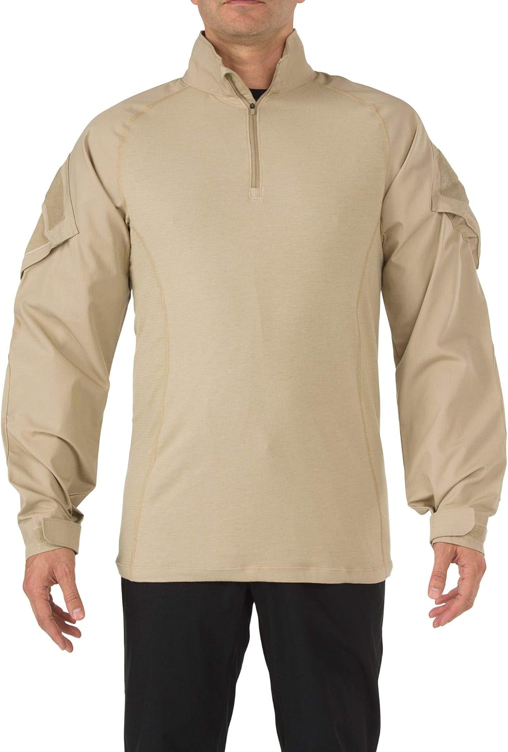 5.11 Tactical Men's Rapid Assault Long Sleeve Shirt, Poly/Cotton Ripstop, Shoulder Pockets, Style 72194: Clothing