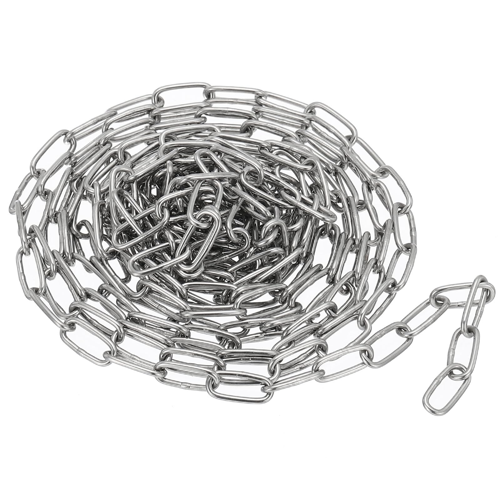 PATIKIL 9.84FT x 3/5" x 0.06" 304 Stainless Steel Link Chain Link Proof Coil Chain