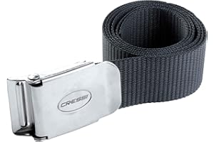 Cressi Nylon Weight Belt with Metal Buckle for Freediving and Spearfishing- Paros - Designed in Italy