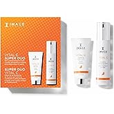IMAGE Skincare VITAL C Super Duo, Hydrating Water Burst & Anti-Aging Face Serum, Skincare Kit with Vitamin C & Hyaluronic Acid to Refresh & Smooth Skin