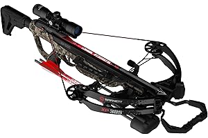 Barnett Explorer XP385 Veil Camo Hunting Crossbow - Fast, Lightweight, Compact, Premium Crossbow with Adjustable Buttstock, Triggertech Trigger, Rope Hold Groove, Side Mount Quiver