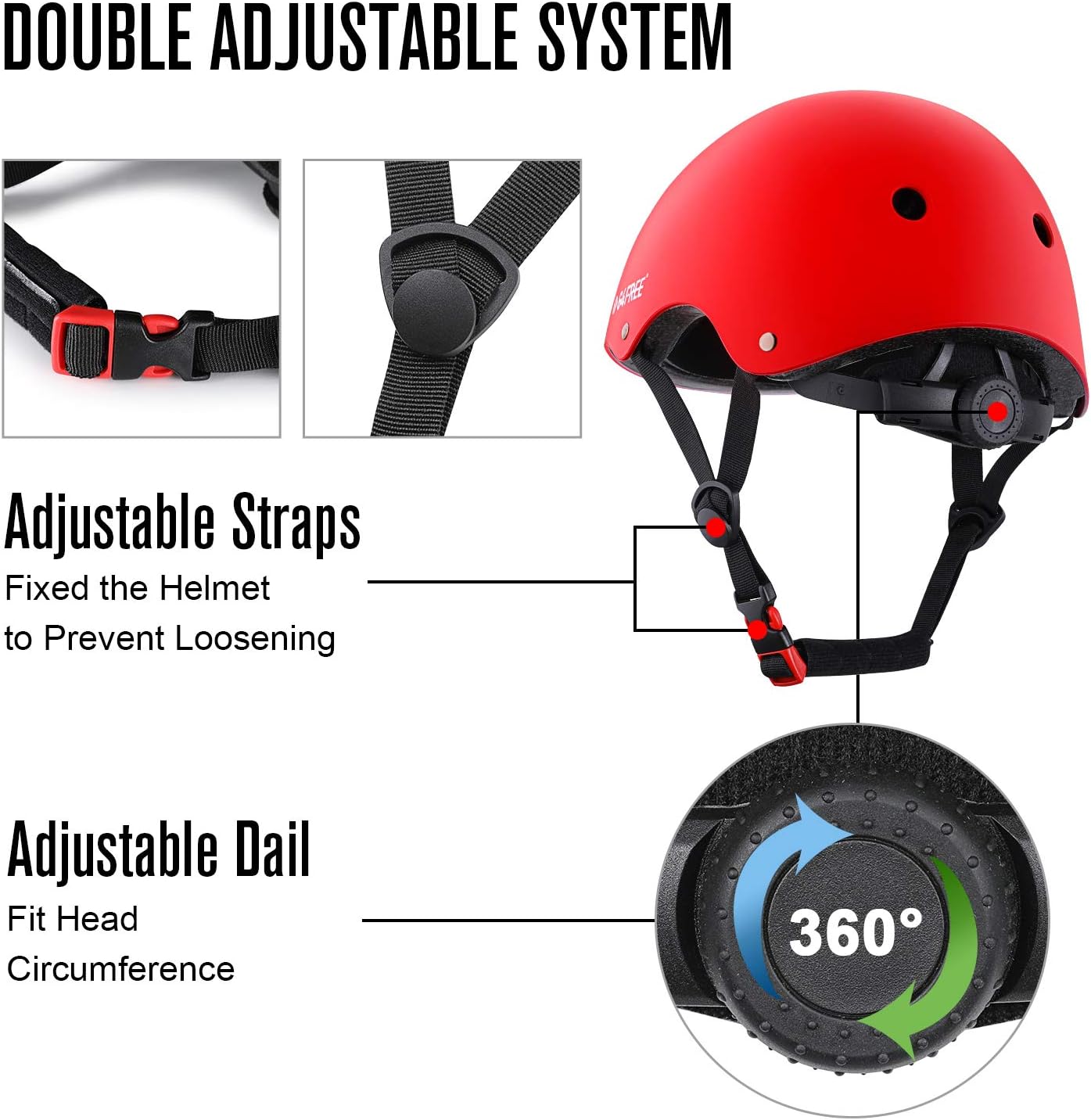 G4Free Kids Adults Skateboard Bike Helmet for Women Men Durable Impact Resistance Multi Sports Roller Skate Cycling Scootes Helmet : Sports & Outdoors