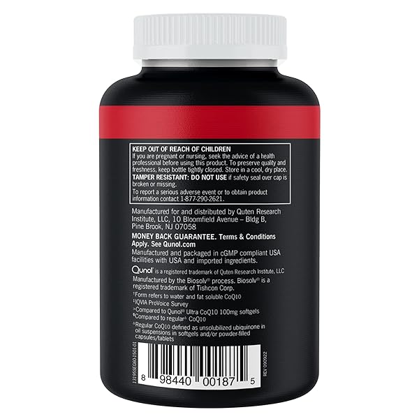 QUNOL COQ10 200MG SOFTGELS, ULTRA COQ10 – ULTRA HIGH ABSORPTION COENZYME Q10 SUPPLEMENTS – ANTIOXIDANT SUPPLEMENT FOR VASCULAR AND HEART HEALTH & ENERGY PRODUCTION – 2 MONTH SUPPLY – 60 COUNT