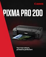 Canon PIXMA PRO-200 Printer A3+ Dye Ink Vibrant Colour Media Handling LCD view 2