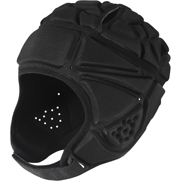 Kids Rugby Helmet - Soft EVA Football Head Guard For 7V7 Adjustable For
