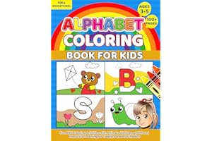 Alphabet Coloring Book for Kids Ages 3-5: Fun ABC Coloring Activities with Animals, Vehicles, and More | Interactive Learning for Toddlers and Preschoolers