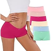 Uizuooy Boyshorts Panties for Women Cotton Boxer Briefs Seamless Underwear Anti-chafe Shorts