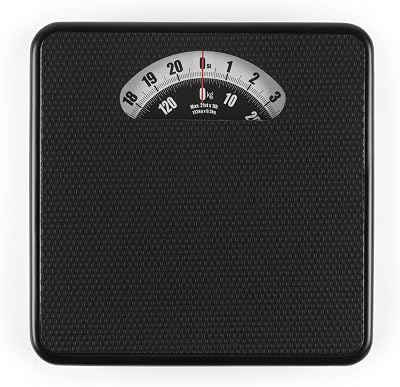 Salter Large Dial Mechanical Scale 133kg 0.5kg Precision Black
