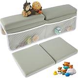 Sutowe 2Pcs Baby Bath Kneeler Elbow Pad Set with 4 Toy Pockets Non-Slip view 1