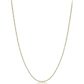Kooljewelry Yellow Gold Over Silver 1.2mm Round Cable Chain Necklace (16, 18, 20, 22, 24 or 30 inch)