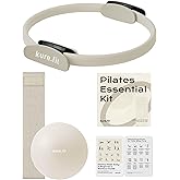 kure.fit Home Pilates Essentials Kit for Women | Pilates Ring, Mini Ball, Booty Band Set | Pilates Equipment Starter Set in Gift Box | Workout Guide Included