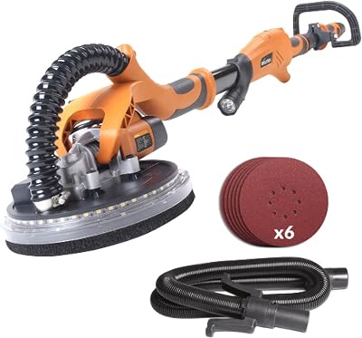 Evolution Power Tools R225DWS Telescopic Dry Wall Sander 225mm LED Torch