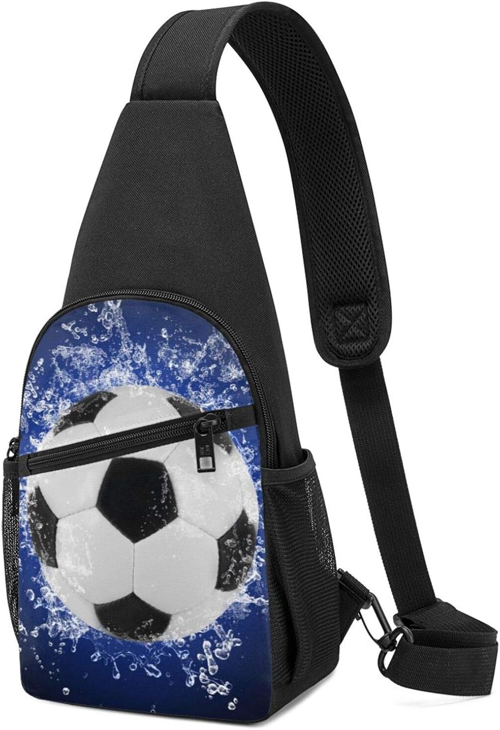 Football Print Unisex Chest Bag Crossbody Sling Backpack Shoulder Bag