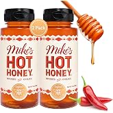 Mike's Hot Honey Original Hot Honey Infused With Chili Peppers, 10oz 2 Pack | America's #1 Brand of Hot Honey, Sweet heat, Certified Kosher, gluten-free, paleo-friendly, perfect for pizza, wings, &amp; more.